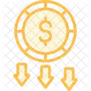 Money Loss Finance Icon
