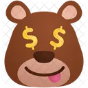 돈을 사랑하는 사람 이모티콘 스티커 아이콘