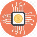 Digital Money Dollar Icon