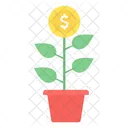Money Making Growth Tree Icon