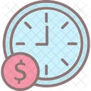 Money Management Save Money Time Is Money Icon