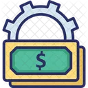 Banknote Cogwheel Currency Icon