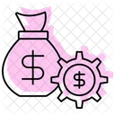 Money Management Color Shadow Thinline Icon Icon