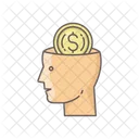 Money Mind Brain Business Icon