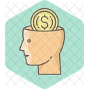 Money Mind Brain Business Icon