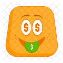 Money-mouth face  Icon