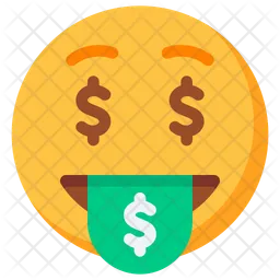 Money mouth face  Icon