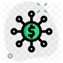Money Network Finance Network Money Hierarchy Icon