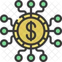 Money Network Fintech Financial Icon