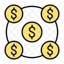 Money Dollar Money Flow Icon