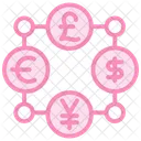 Money Network Duotone Line Icon Icon