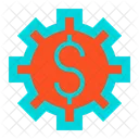 Gear Dollar Cogwheel Icon