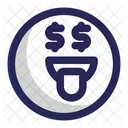 Money Oriented Face Emoji Icon