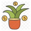 Money Plant Money Tree Investment Icon