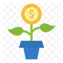 Investation Investment Money Plant Icon