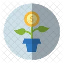 Investation Investment Money Plant Icon