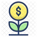 Money Plant Money Growth Business Growth Icon