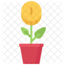 Sprout Flower Pot Icon