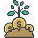 Money Plant Growing Natural Icon
