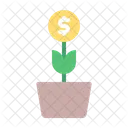 Money Plant Invest Coin Icon