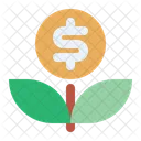 Money Plant Investment Growth Icon