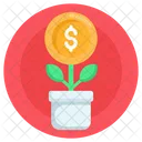 Money Growth Money Plant Business Growth Icon