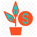 Money Growth Plant Icon