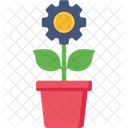 Plant Growth Business Icon