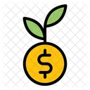 Money Plant Investment Growth Icon
