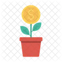 Plant Growth Dollar Icon