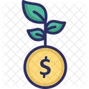 Money Plant Growth Investment Icon