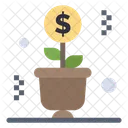 Growing Money Plant Icon