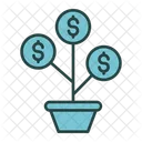 Money Plant Dollar Plant Money Growth Icon
