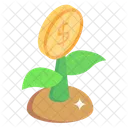 Money Plant Financial Growth Money Growth Icon