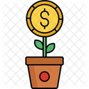 Money Plant Investment Finance Icon
