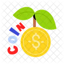 Coin Plant Money Plant Cash Plant Icon
