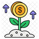 Money Plant Growth Currency Icon