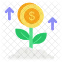 Money Plant Growth Currency Icon