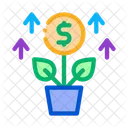 Growing Money Tree Icon