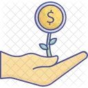 Money Plant Hands Launch Icon