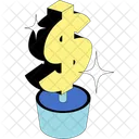 Money Plant Financial Technology Financial Planning Symbol
