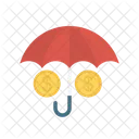 Protection Dollar Umbrella Icon