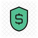 Dollar Shield Protection Icon