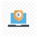 Protection Laptop Dollar Icon