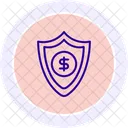 Money Protection Black Outline Icon Icon