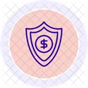 Money Protection Black Outline Icon Icon