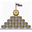 Coin Pyramid Profit Icon