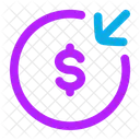 Money Receive Circle Money Receive Dollar Icon