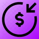 Money Receive Circle Icon