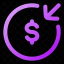 Money Receive Circle Money Receive Dollar Icon